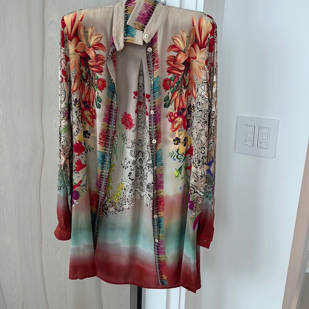 Etro mulberry silk shirt